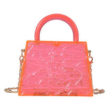 Chain Jelly Lipstick Bag Women's Shoulder Crossbody PVC Mini