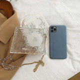 Chain Jelly Lipstick Bag Women's Shoulder Crossbody PVC Mini