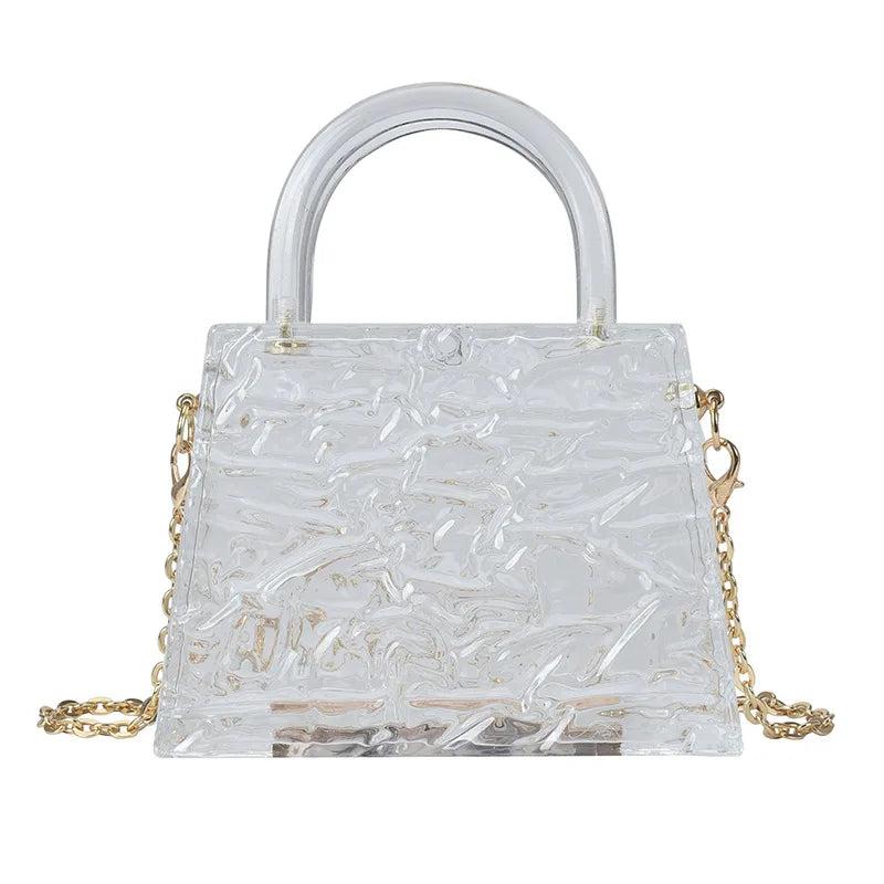 Chain Jelly Lipstick Bag Women's Shoulder Crossbody PVC Mini