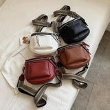 Women's Crossbody Bag PU Leather Soft Messenger Zipper Shoulder Strap