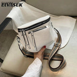 Women's Crossbody Bag PU Leather Soft Messenger Zipper Shoulder Strap
