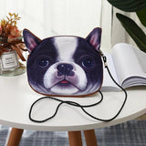 3D Mini Shoulder Bags Women's Animal Prints Handbag Cat Dog Print Crossbody Bag