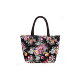 Flower Pattern Canvas Handbags Small Female Bag