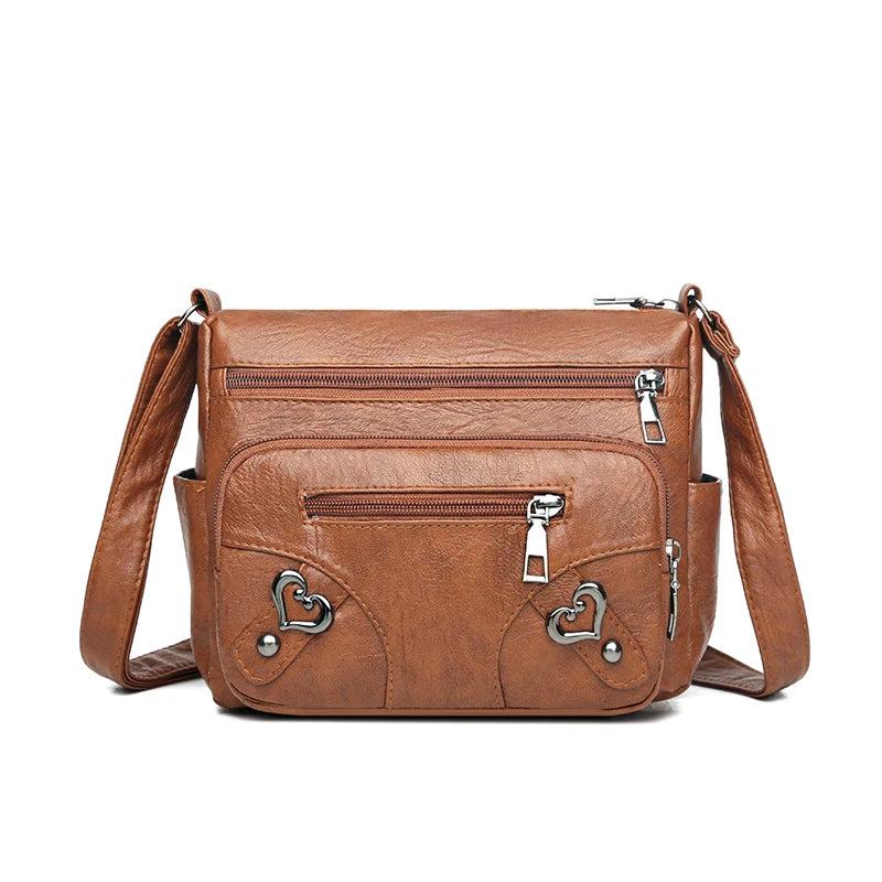 Soft Leather Women Shoulder Bag Crossbody Messenger