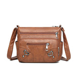 Soft Leather Women Shoulder Bag Crossbody Messenger