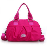 Hot All-match Nylon Lady Shopping Shoulder & Handbag Top Fresh Carved