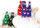 Christmas Gift Crochet Pouch Tote Bag Winter Leisure Knitted