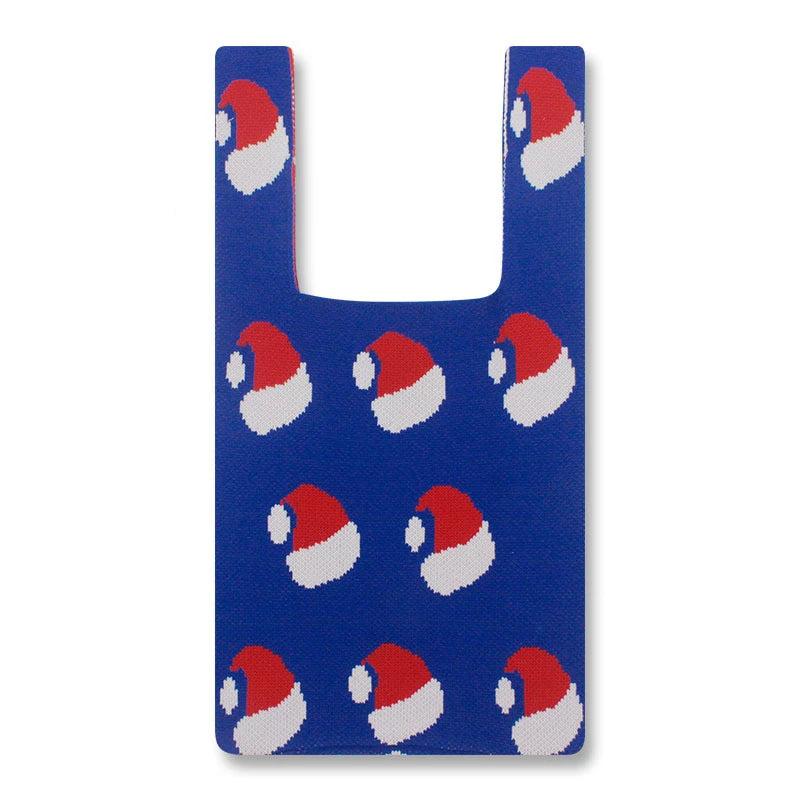 Christmas Gift Crochet Pouch Tote Bag Winter Leisure Knitted