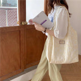 Canvas Jacquard Tote Shoulder Bags Eco Ladies Travel Shopper