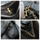 Women Chain Shoulder Bag PU Leather Crossbody Hobo Handbag