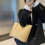 Large Capacity Single Shoulder Bag For Women High Soft PU Ladies Casual Tote Sho