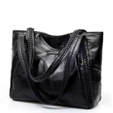 Soft PU Leather Tote Messenger Bag Women Handbag