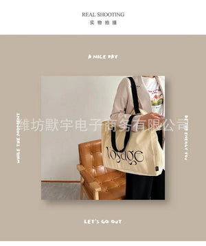 Canvas Student All Season Handbag Tote Portable