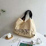 Canvas Student All Season Handbag Tote Portable