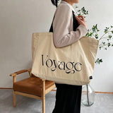 Canvas Student All Season Handbag Tote Portable