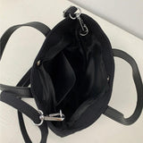 Canvas Shoulder Bag Female Star Y2K Personalized Handbag Large Capacity