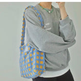 Sweet Women Bag Spring Tote Bag Zipper Soft Shoulder Bag Handbag