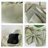 Women Shoulder Bag Nylon Canvas Lady Bow Crossbody Bags Handbags Pures And Bags