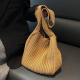 Vintage Bucket Handbag for Women Crossbody Messenger Bag