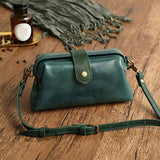 Vintage Style Leather Shoulder Bag Clutch Crossbody Travel Handbag