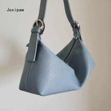 Vintage Underarm Bag Soft PU Leather Shoulder Bag Female Casual Tote Bags