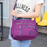Rural Style Waterproof Nylon Messenger Bags Large Capacity Lady's Crossbody Bag