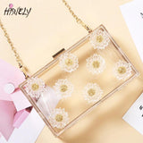 Clear Transparent Crossbody Bag Acrylic Handbags Small Chain Square Bag