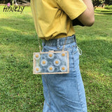 Clear Transparent Crossbody Bag Acrylic Handbags Small Chain Square Bag