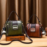 Women's Vintage PU Leather Shoulder Bag Daily Casual Crossbody Purse