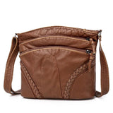 Retro Soft Leather Crossbody Bag for Women