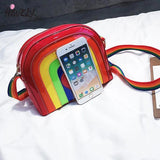 Rainbow Love Shoulder Bag Ladies Matching Messenger Handbag