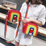 Rainbow Love Shoulder Bag Ladies Matching Messenger Handbag