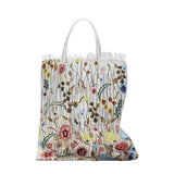 Summer Style Mesh Embroidery Flowers Clear Shoulder Bag BG1910