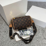 Summer Woman Shoulder Bag PU Leather Classic Letter Print Crossbody Bags Female