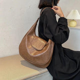 PU Leather Women Shoulder Hobo Bags Large Capacity Crossbody Bags