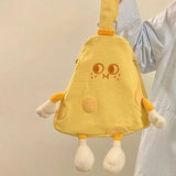 Yellow Cheese Canvas Villain Outdoor Shopping Girl Party Small Bag