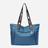 Waterproof Oxford Shoulder Bag Embroidery Women Handbag Totes