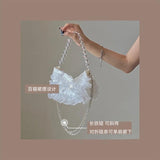 Girl Retro Shoulder Mini Bag Transparent Purse Crossbody