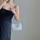 Girl Retro Shoulder Mini Bag Transparent Purse Crossbody