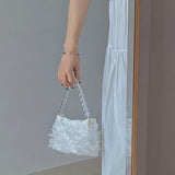 Girl Retro Shoulder Mini Bag Transparent Purse Crossbody