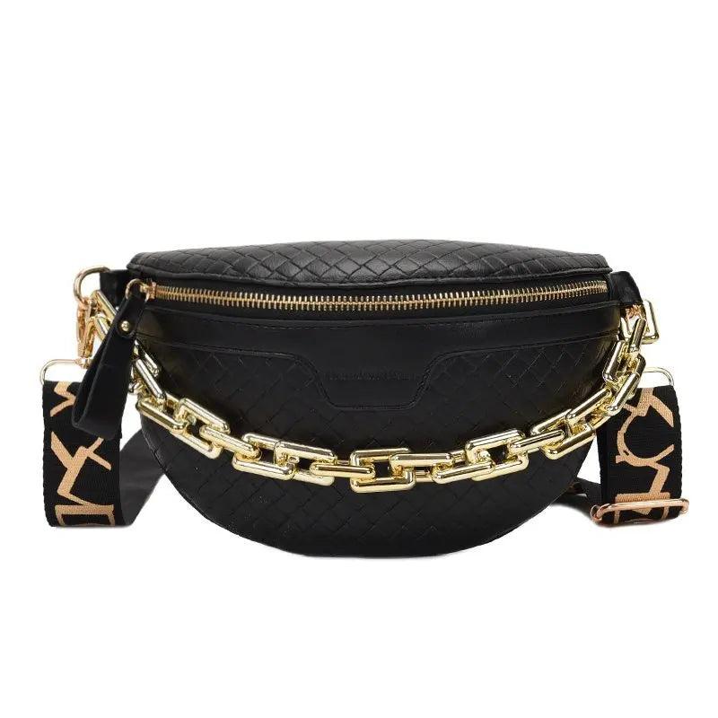 Plaid Leather Fanny Pack Waist Bag Shoulder Crossbody Chest Bags