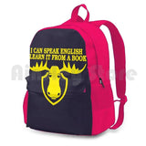 Outdoor Hiking Backpack Sports Bag English Learning Book