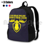 Outdoor Hiking Backpack Sports Bag English Learning Book