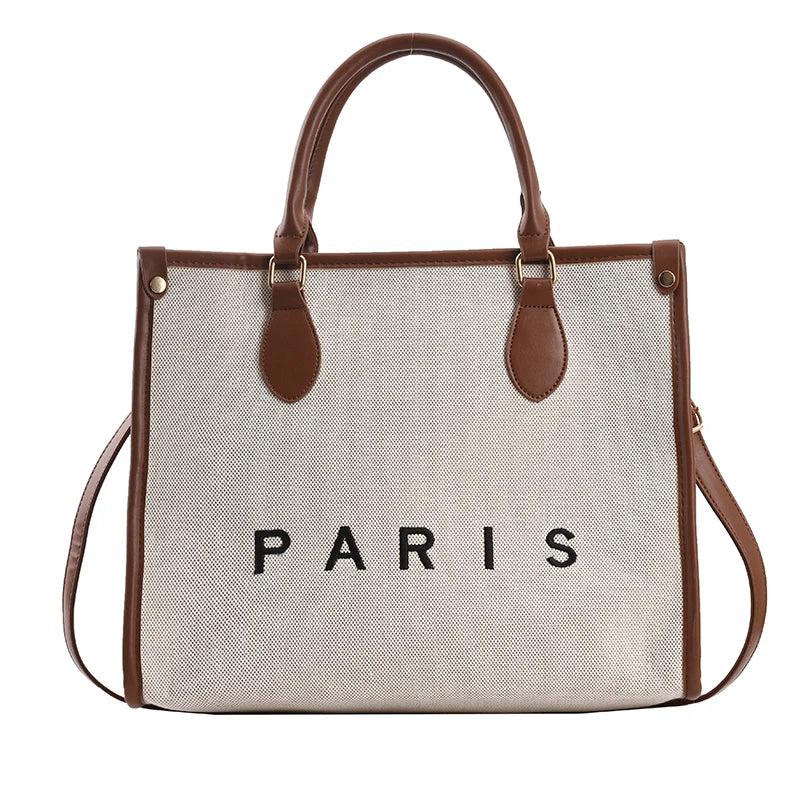 Women Canvas Tote Bags Large Capacity Shoulder Messenger Crossbody Bag