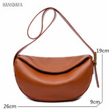 Genuine Leather Shoulder Bag Women Handbag Designers Cowhide Messenger Bag