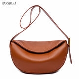 Genuine Leather Shoulder Bag Women Handbag Designers Cowhide Messenger Bag