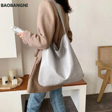Women Bag Shoulder Bags Tote Bag High Capacity Handbag Purse Solid Color