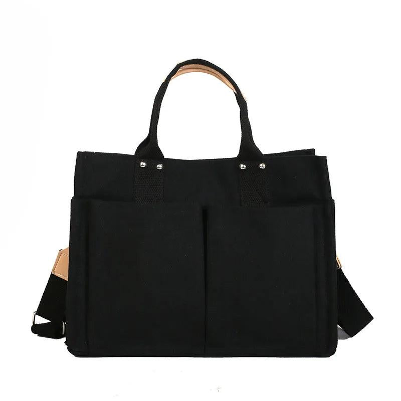 Women Canvas Shoulder Bag Large Capacity Crossbody Bag Vintage Messenger Bags