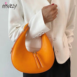 Vintage Leather Tote Bag Soft Women's Handbag Travel Shoulder Armpit Bag