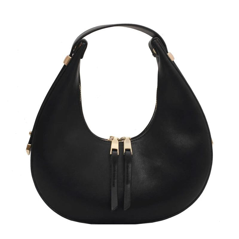 Vintage Leather Tote Bag Soft Women's Handbag Travel Shoulder Armpit Bag
